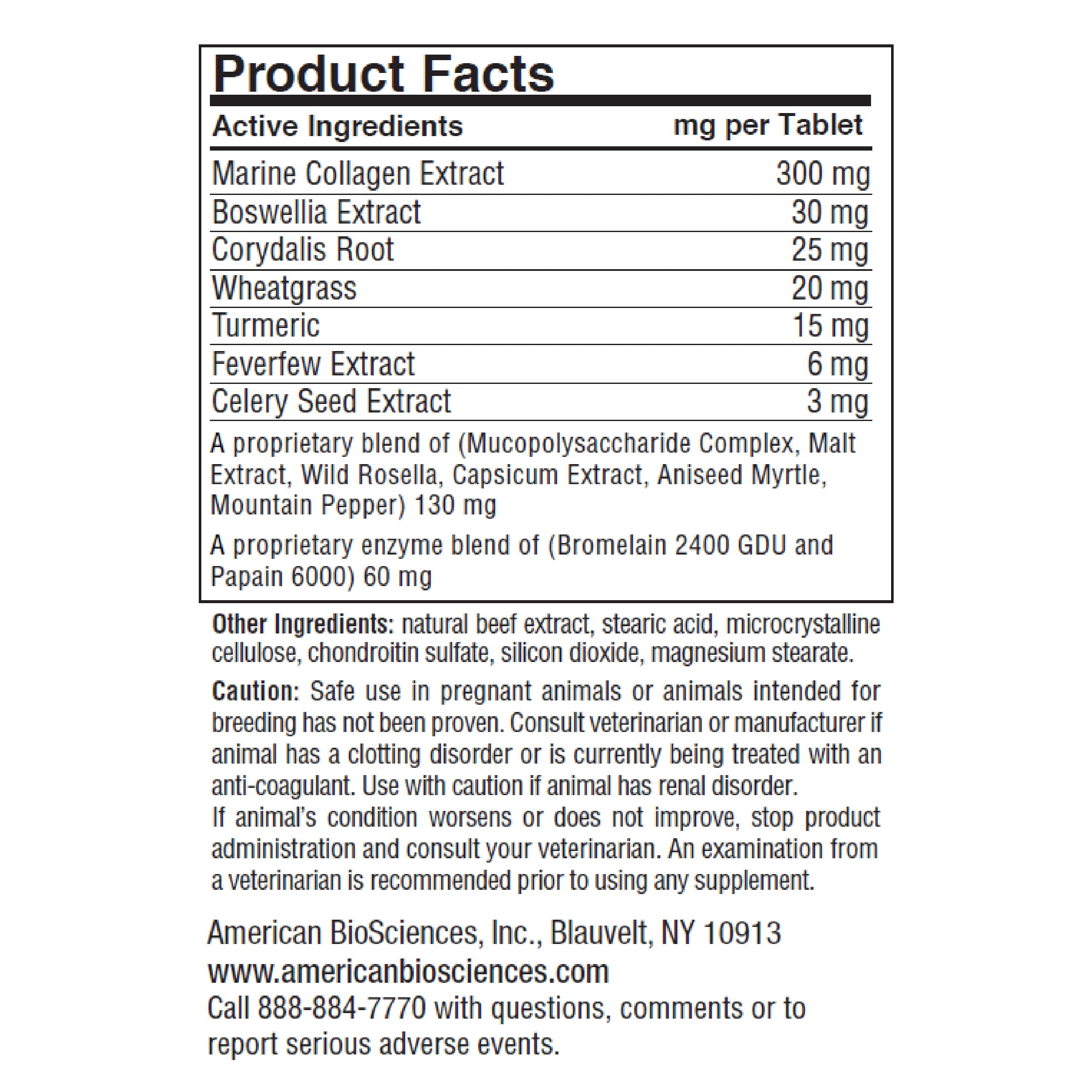 American BioSciences DGP pack-2-box shows value-packed joint care for dogs.