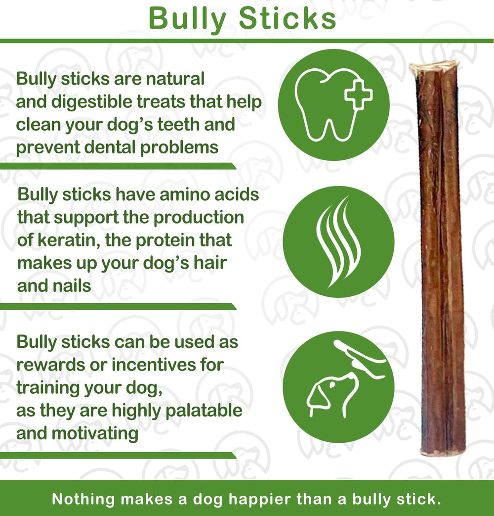 American Dog Treat Company bully sticks; natural oils may aid skin and coat.