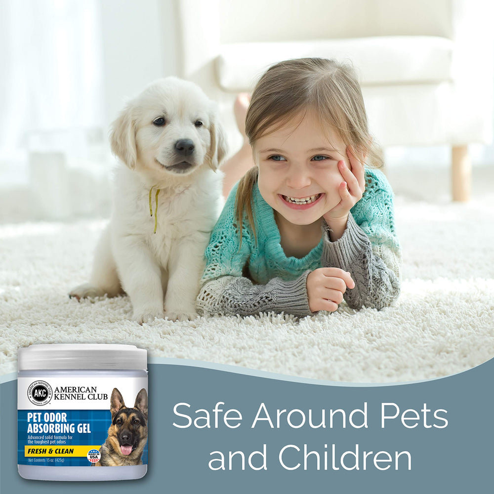 American Kennel Club covers up to 450 square feet with ongoing odor control.