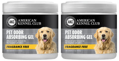 American Kennel Club Smells Begone gel canister front view for long-lasting pet odor control.