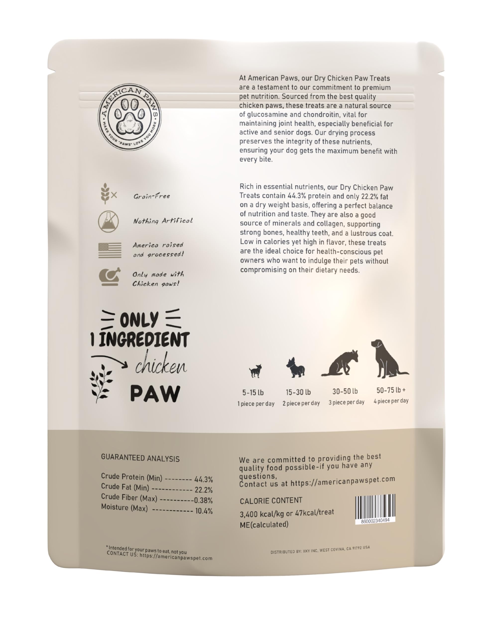 American Paws dehydrated chicken feet crisp texture on plate, ideal training rewards.