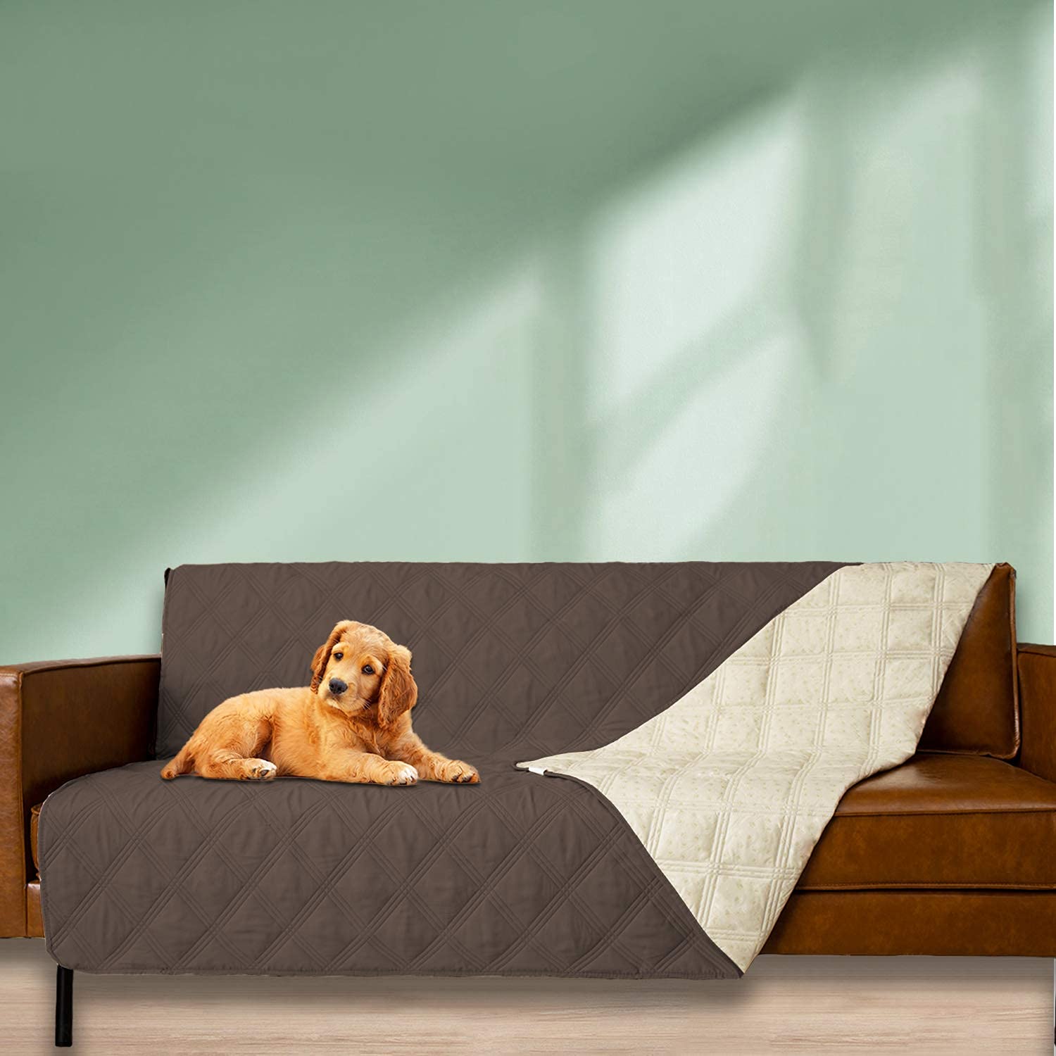 Ameritex dog bed cover zipper closure enables easy on/off and secure fit.