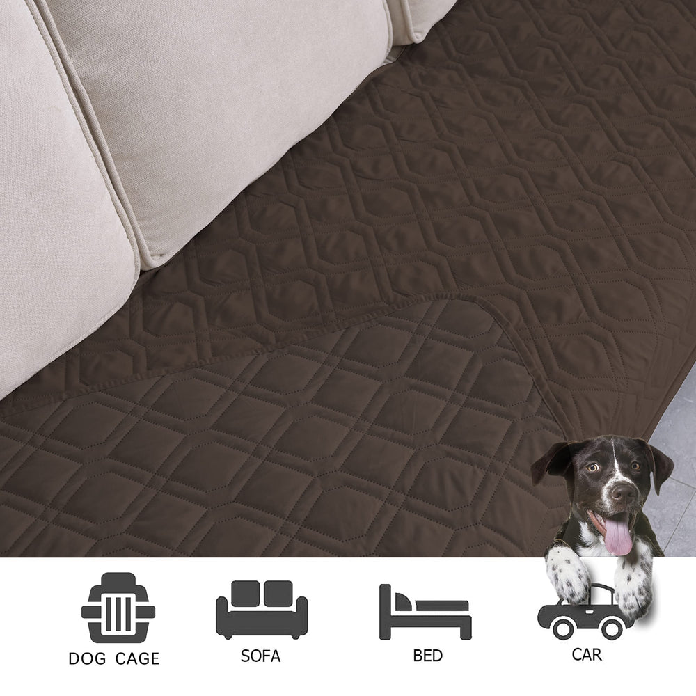 Ameritex dog blanket cover placed on couch for versatile home use.