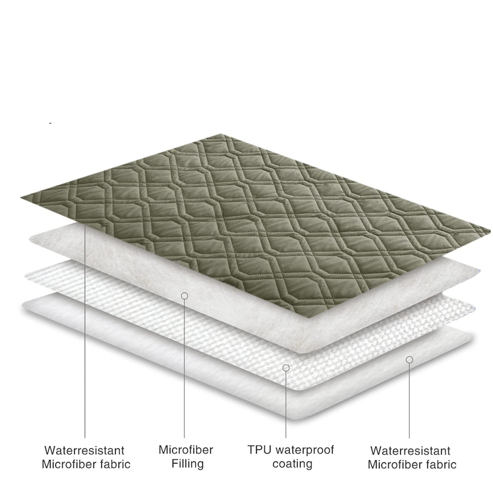 Ameritex machine-washable bed cover for easy cleaning