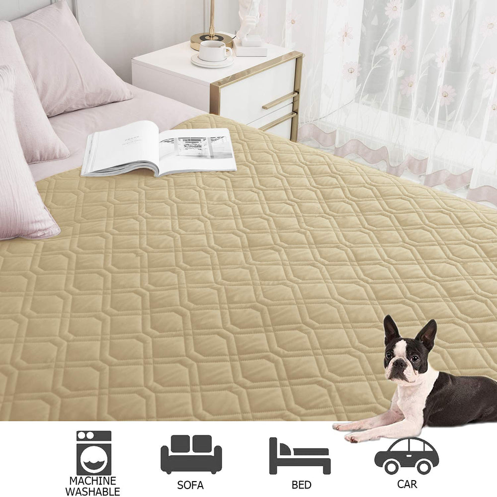 Ameritex machine-washable dog bed cover ready for easy cleanup.