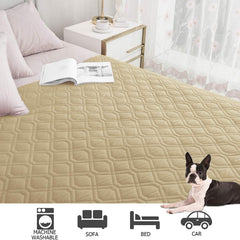 Ameritex machine-washable dog bed cover ready for easy cleanup.