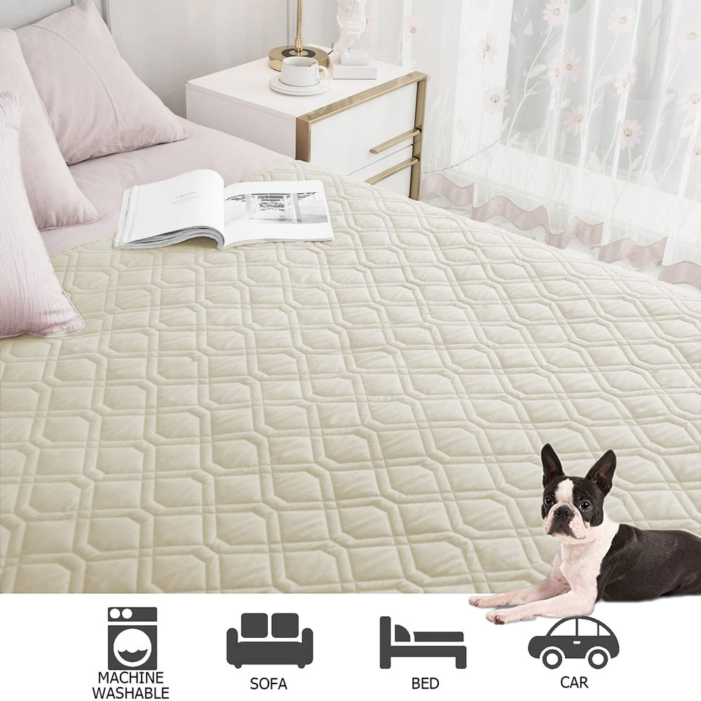 Ameritex machine-washable dog blanket cover for easy cleanup after messes.