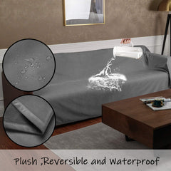 Ameritex pet bed blanket coral fleece side adds plush warmth for cozy naps