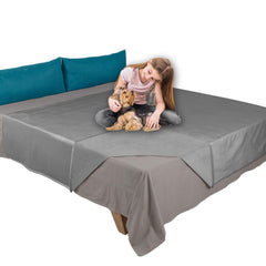 Ameritex pet bed blanket reversible 52x82 inches showing dual color options for easy decor matching