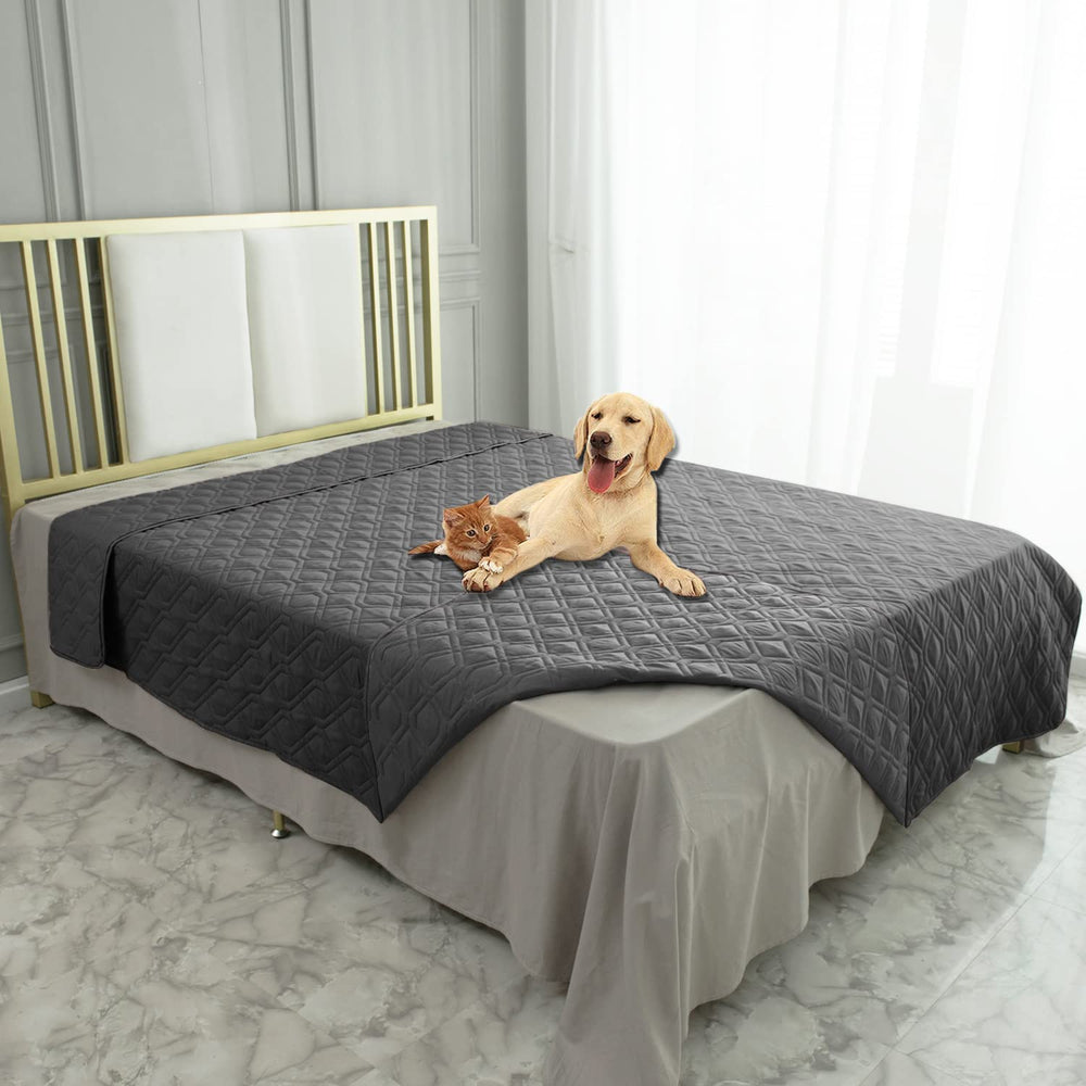 Ameritex waterproof blanket cover two colors protecting furniture from spills