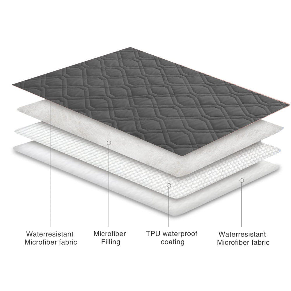 Ameritex waterproof blanket on couch offers easy machine-washable protection and comfort