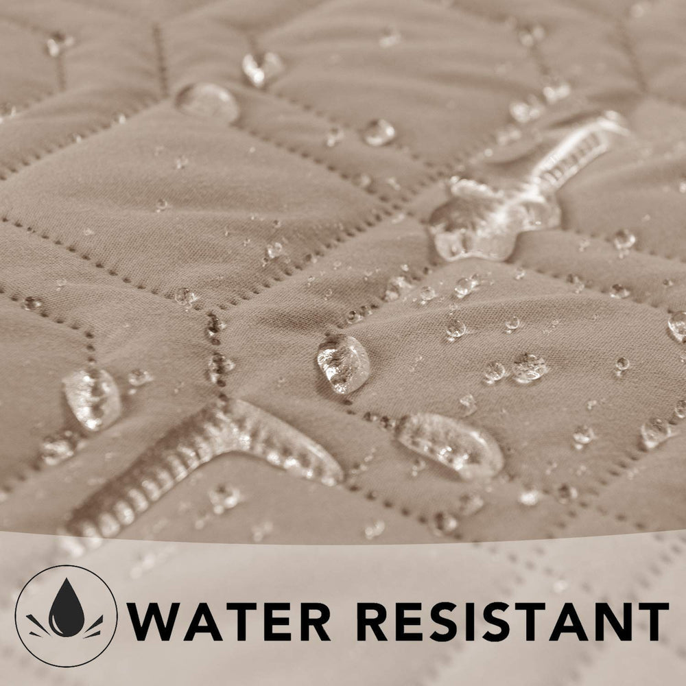 Ameritex Waterproof Dog Bed Cover closeup highlights the waterproof layer guarding furniture