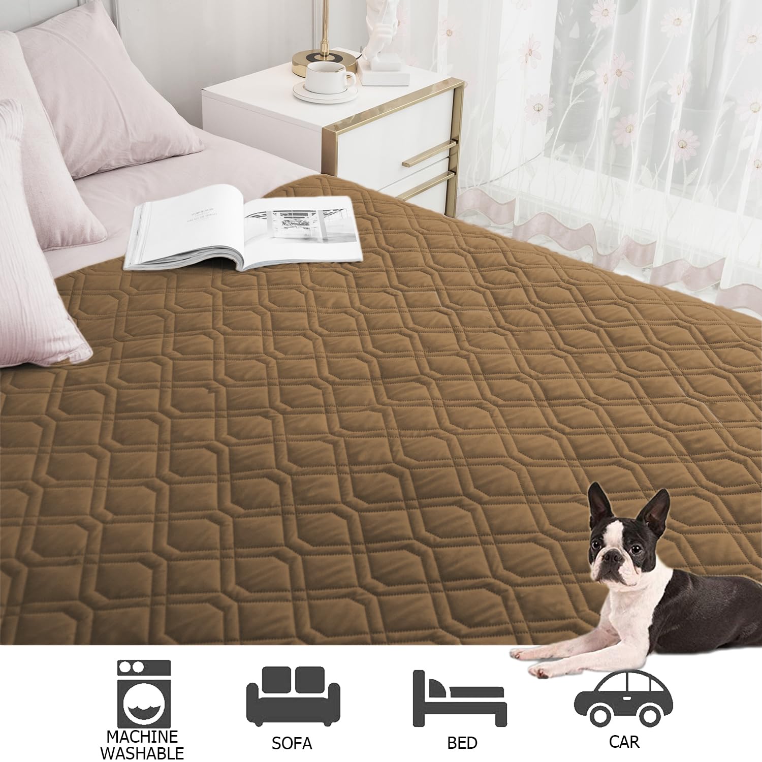 Ameritex waterproof cover protects seating from accidents while keeping furniture looking fresh.