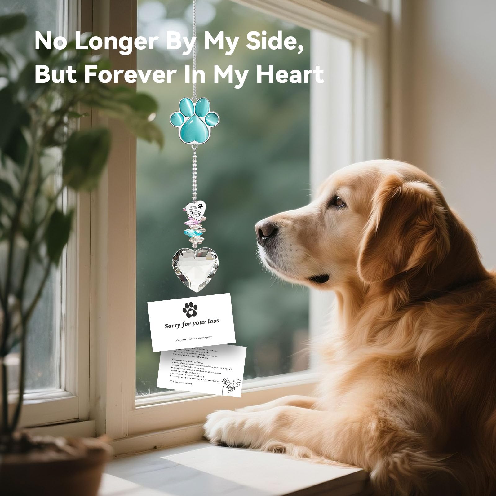 Amethuartz Pet Memorial Suncatcher ships safely with 24/7 support for any issues.