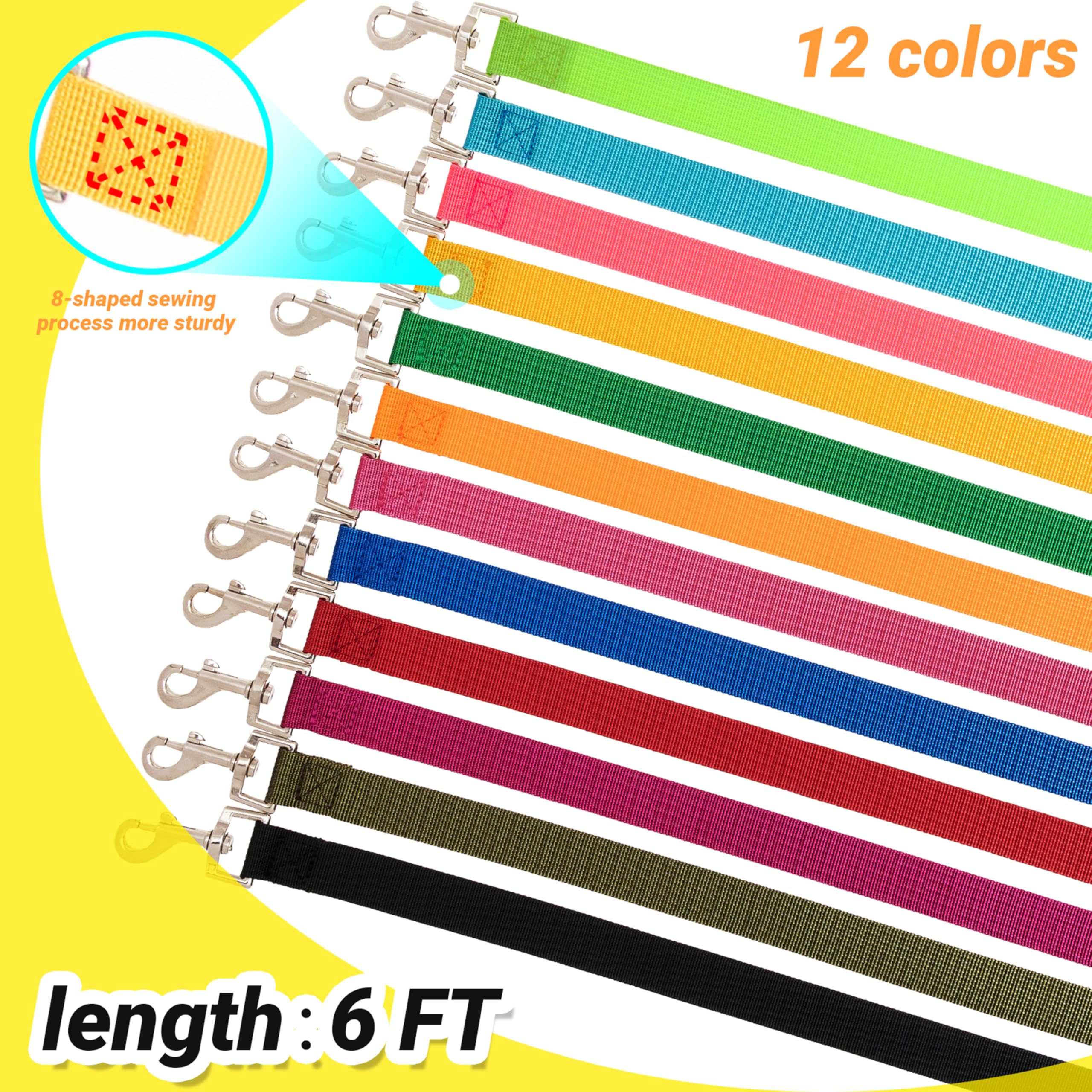 AMFOSNEL soft-weave dog leash offers gentle daily walking.
