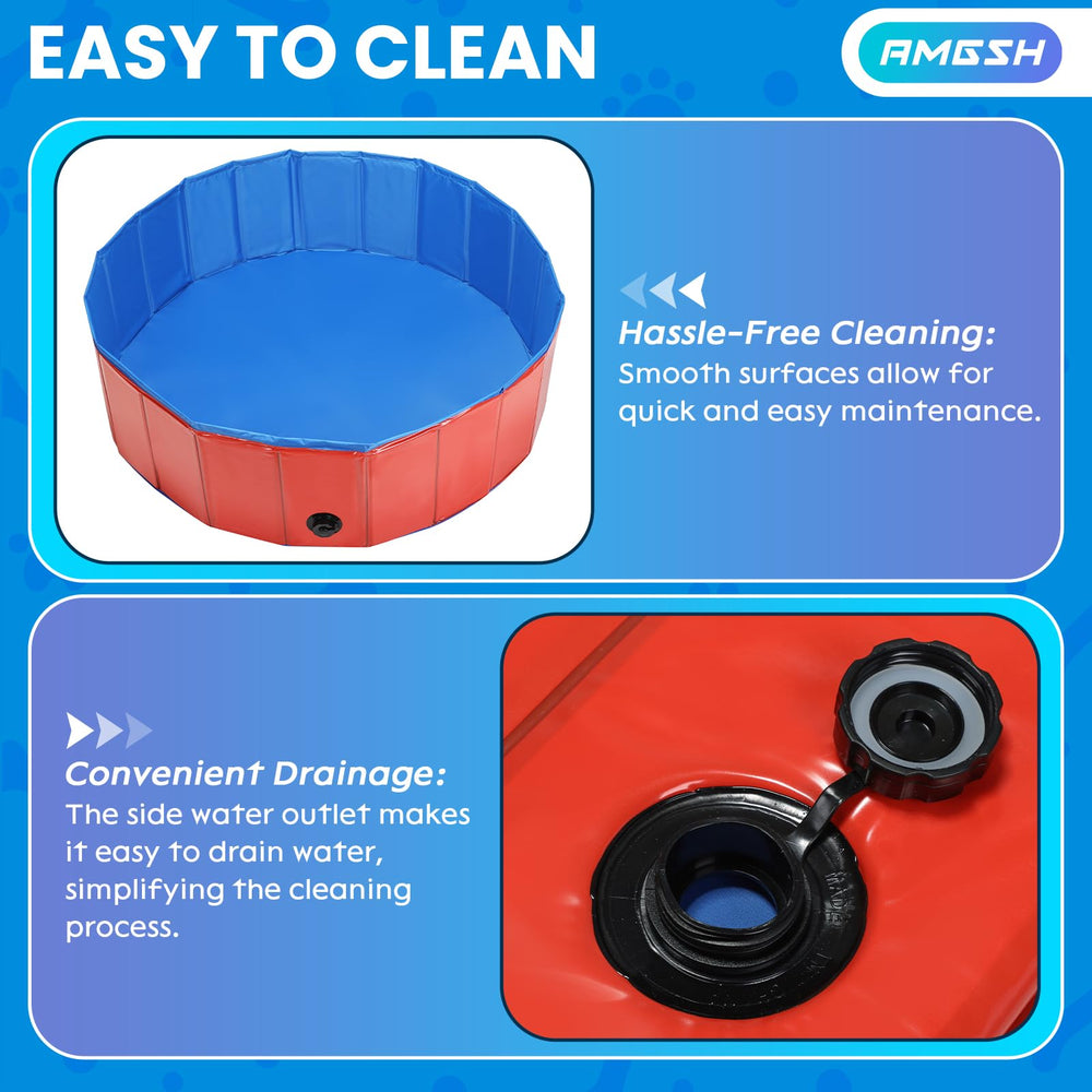 AMGSH whelping pool 80cm diameter 20cm height fits small dogs and tight spaces.