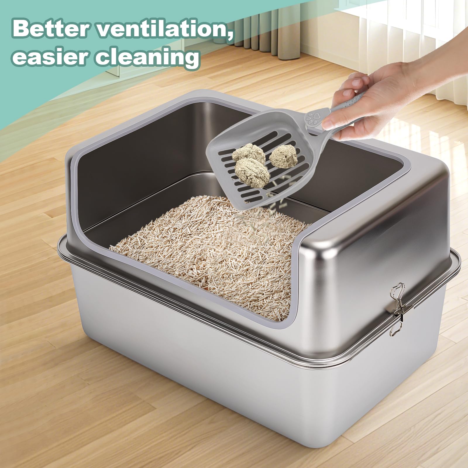 Amibud easy-clean stainless surface facilitates quick maintenance