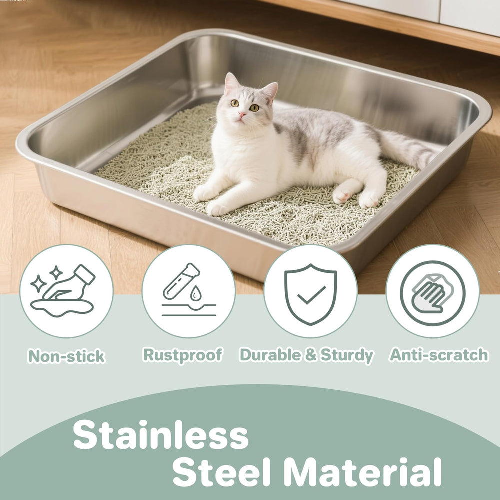 Amibud versatile small-pets litter box suitable for kittens and rabbits.