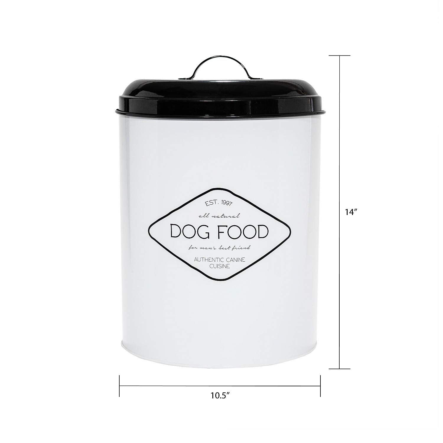 Amici Pet Buster 17lb capacity supports regular dog food storage