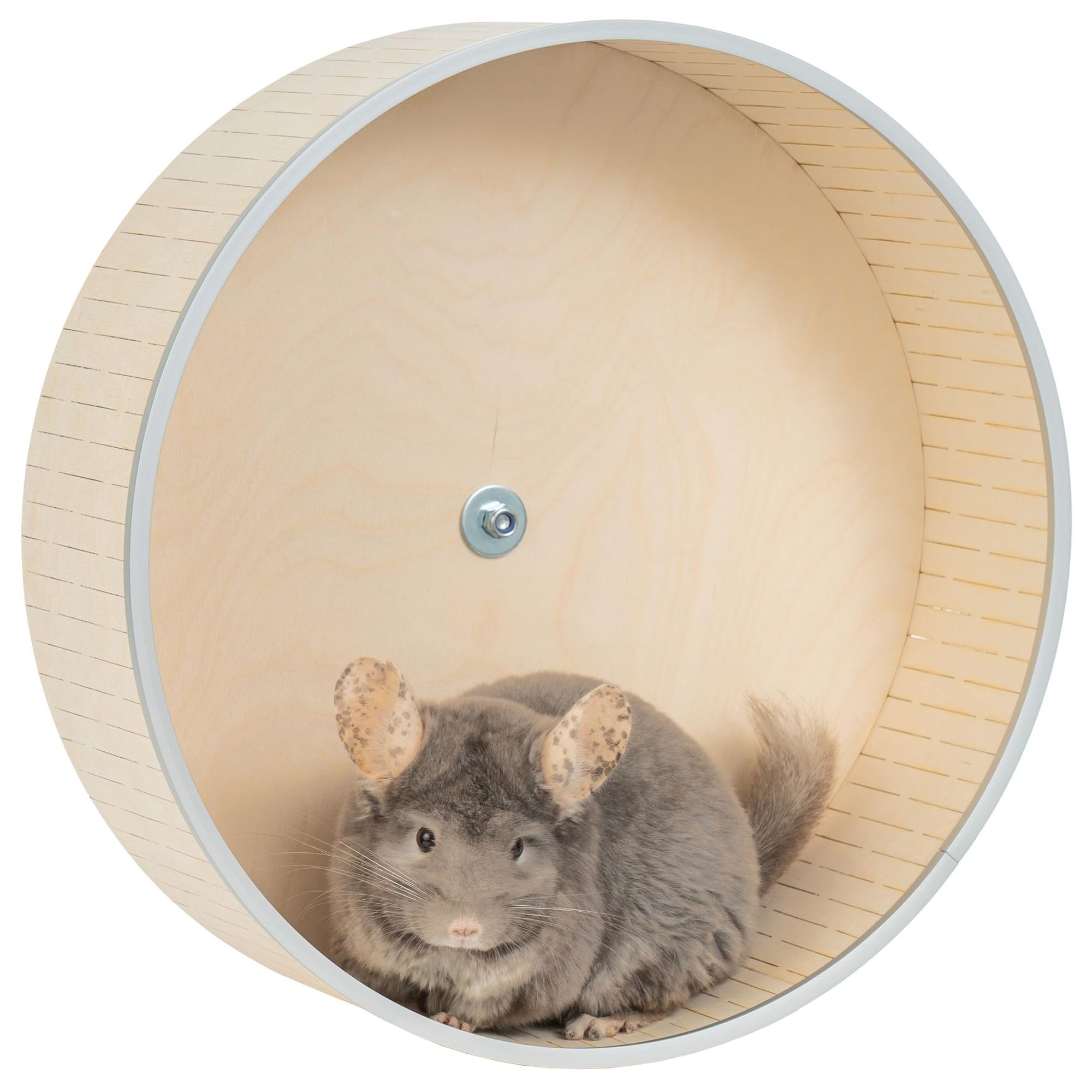 AMIDA Craft 16in silent wheel top view reveals non slip surface grip for safe footing.