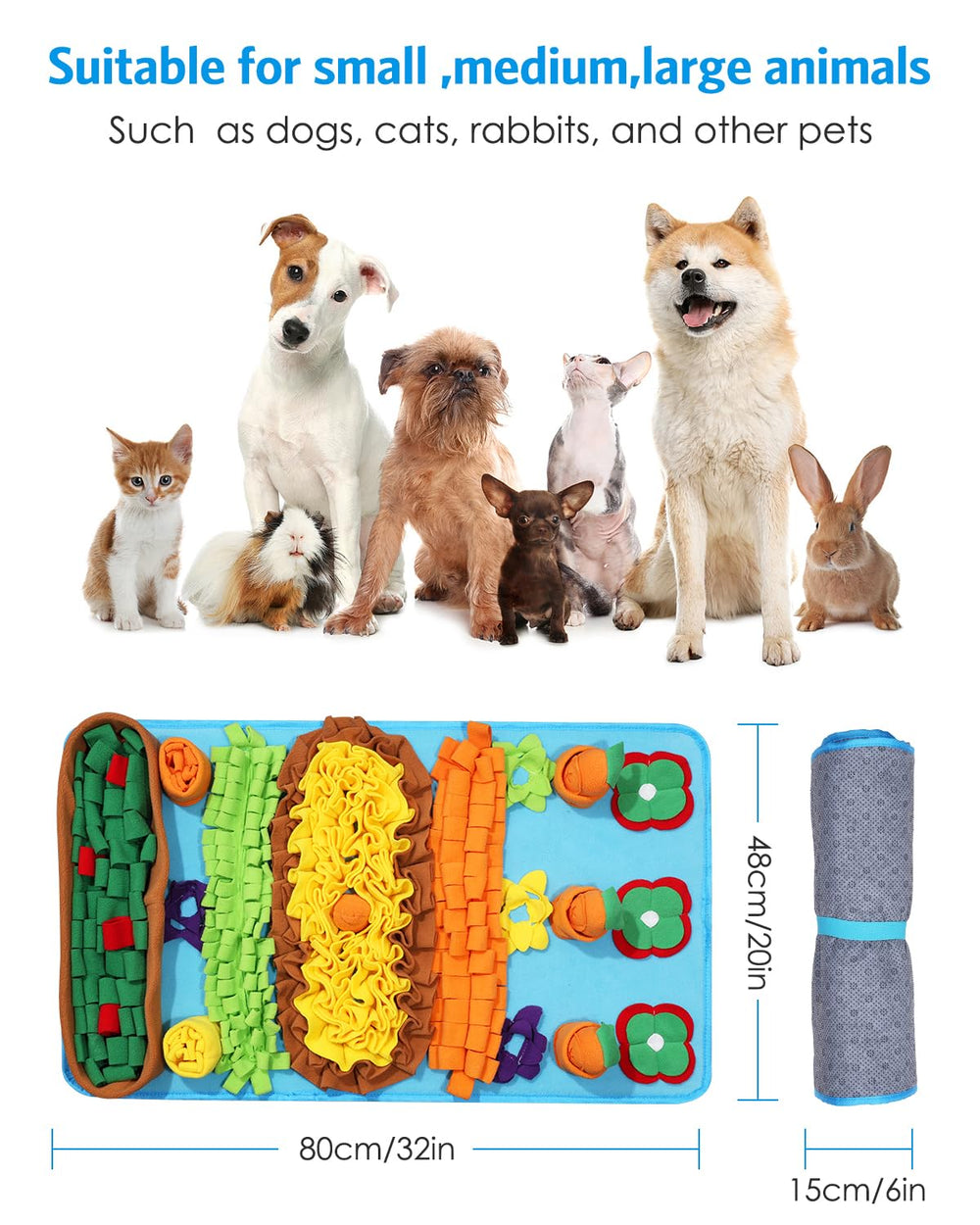 AMIR Dog enjoying snuffle mat during indoor play