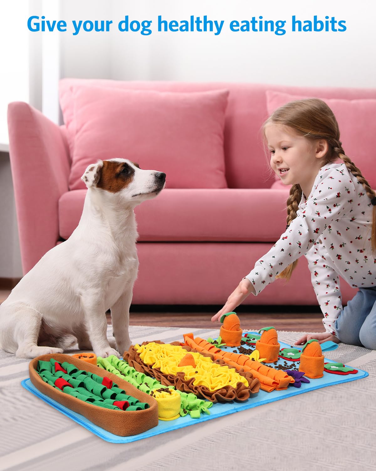 AMIR Snuffle Mat easy to clean, fold, and carry