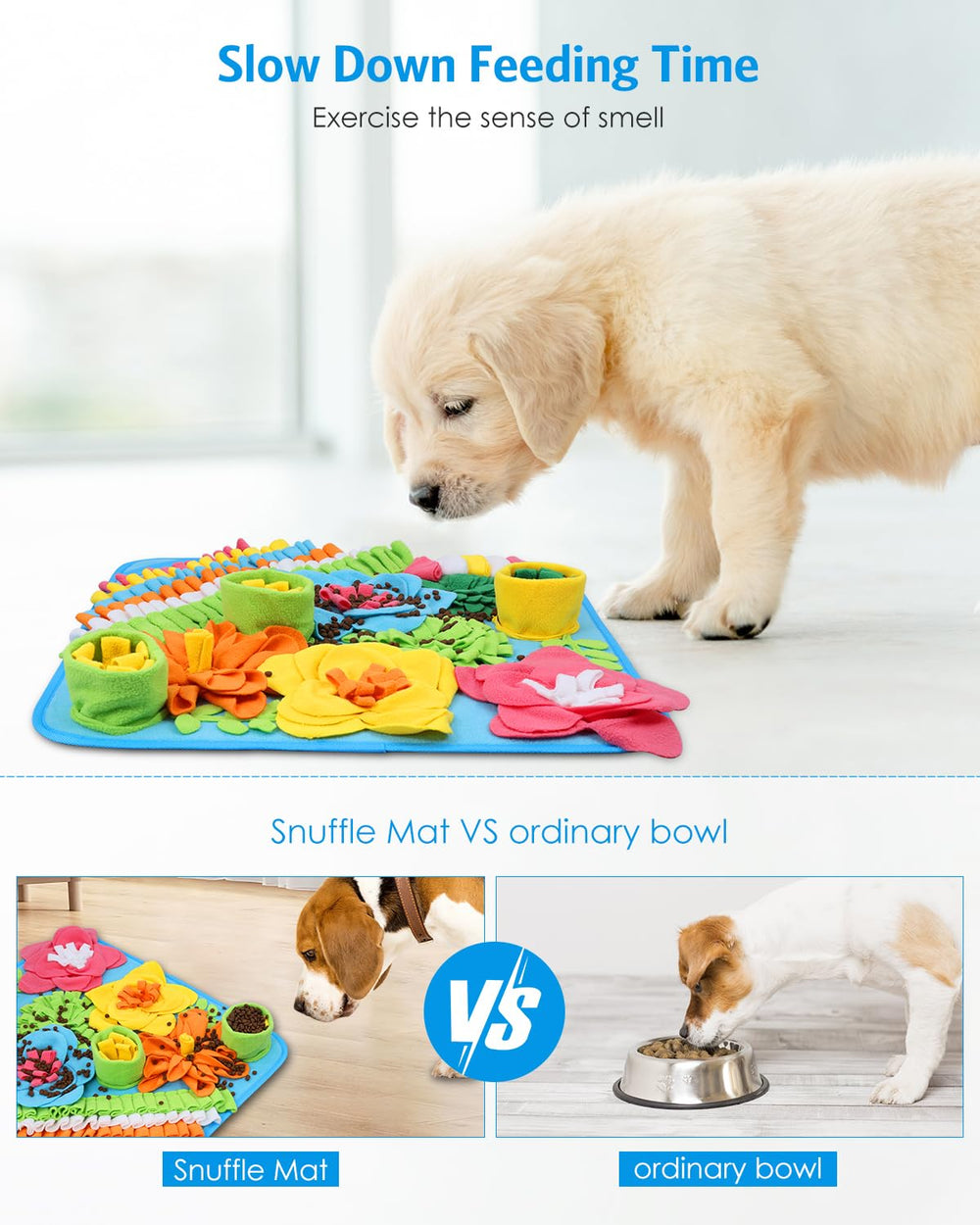 AMIR Snuffle Mat soft polar wool texture feels gentle on noses during searches