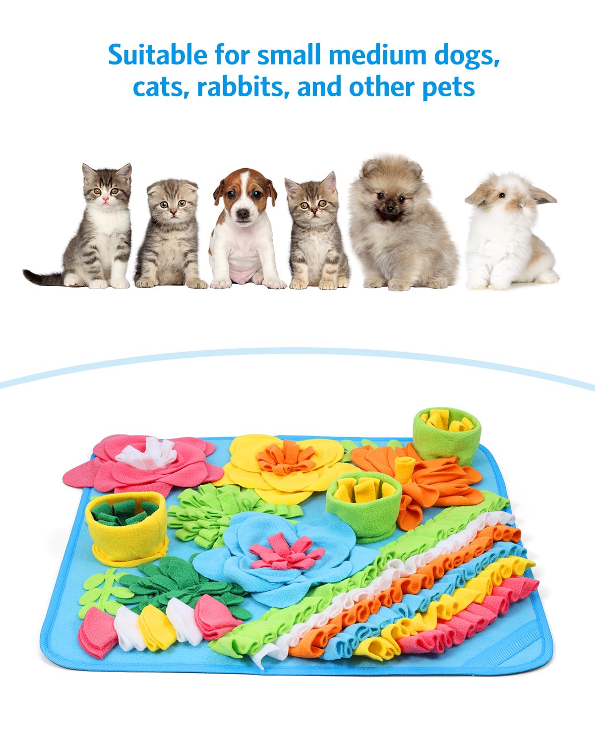 AMIR Snuffle Mat travel-friendly folds compactly for on-the-go use