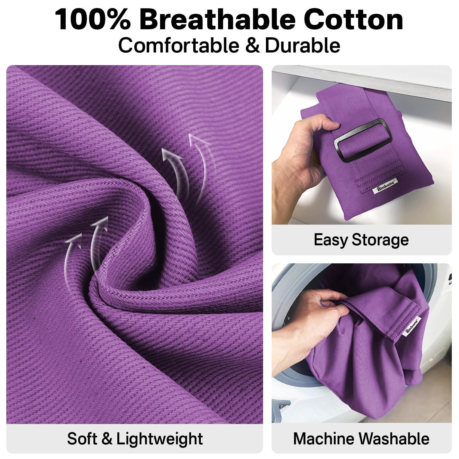 Amkune Cat Carrier Pouch lavender color adds a soothing touch to pet accessories.