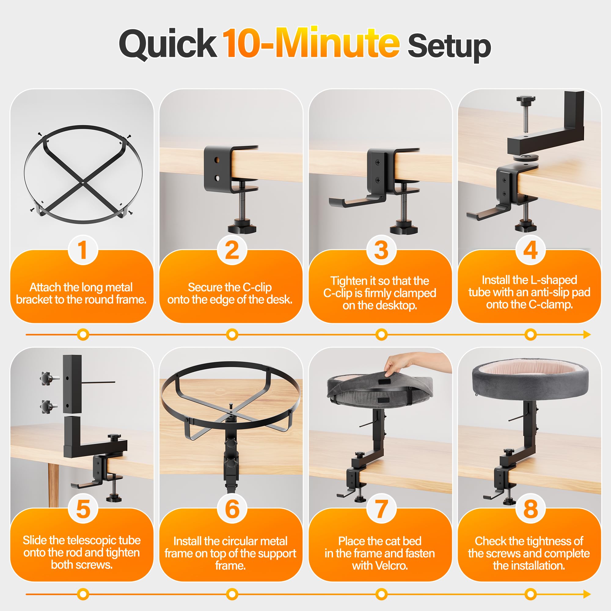 Amniau space-saving design blends cat bed with desk organization