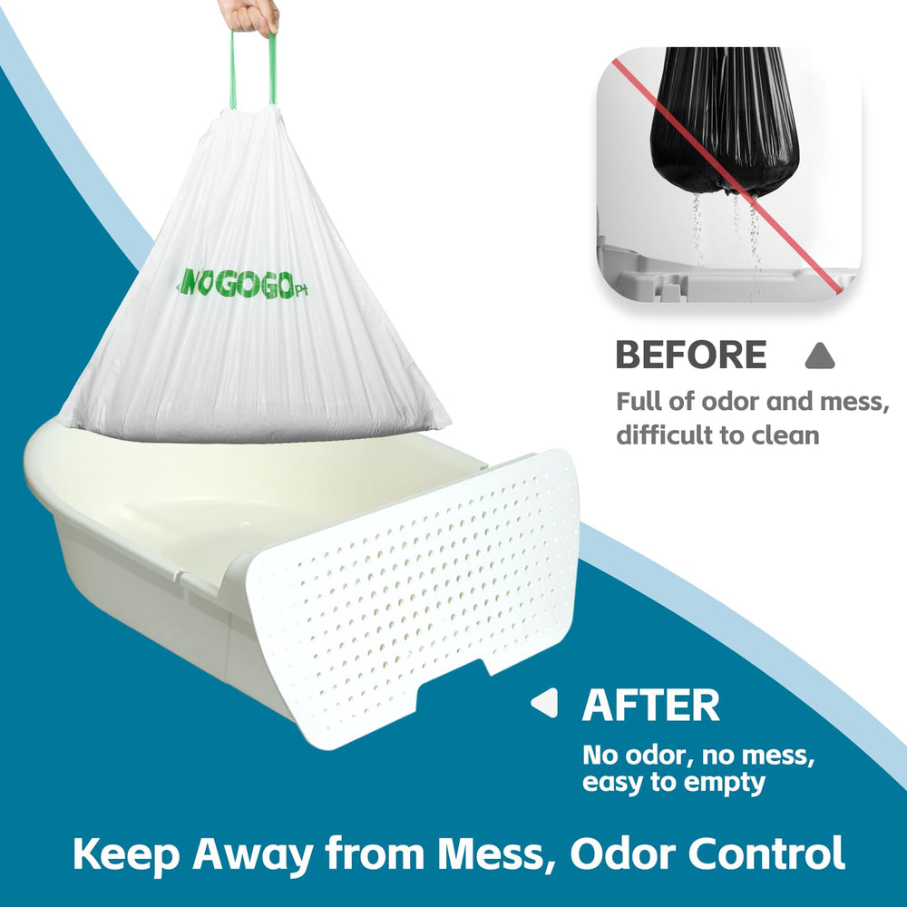 AMOGOGOPET bags support up to 22 lbs capacity for mess-free disposal.