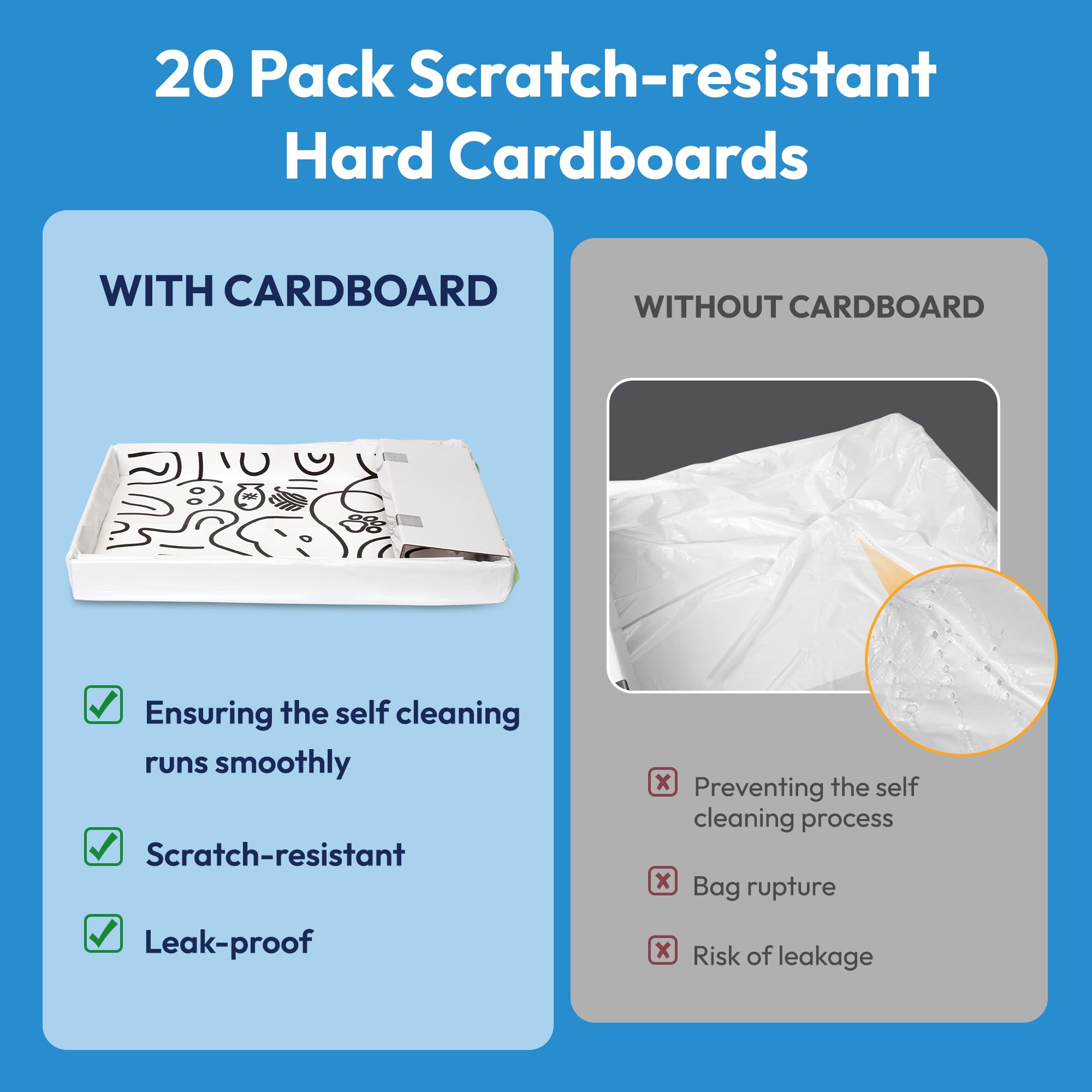 AMOGOGOPET drawstring closure simplifies sealing and disposal