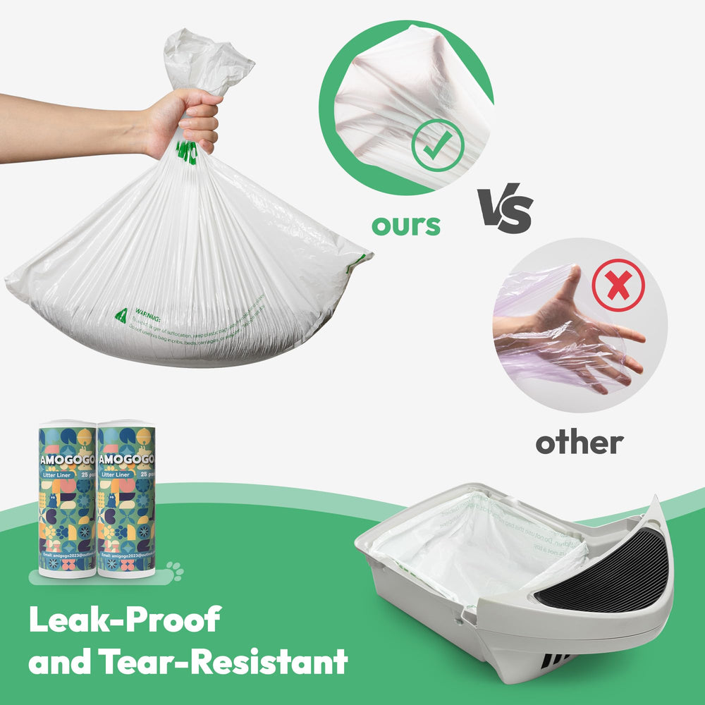 AMOGOGOPET easy-install bags for Robot 4 and 3 streamline changes
