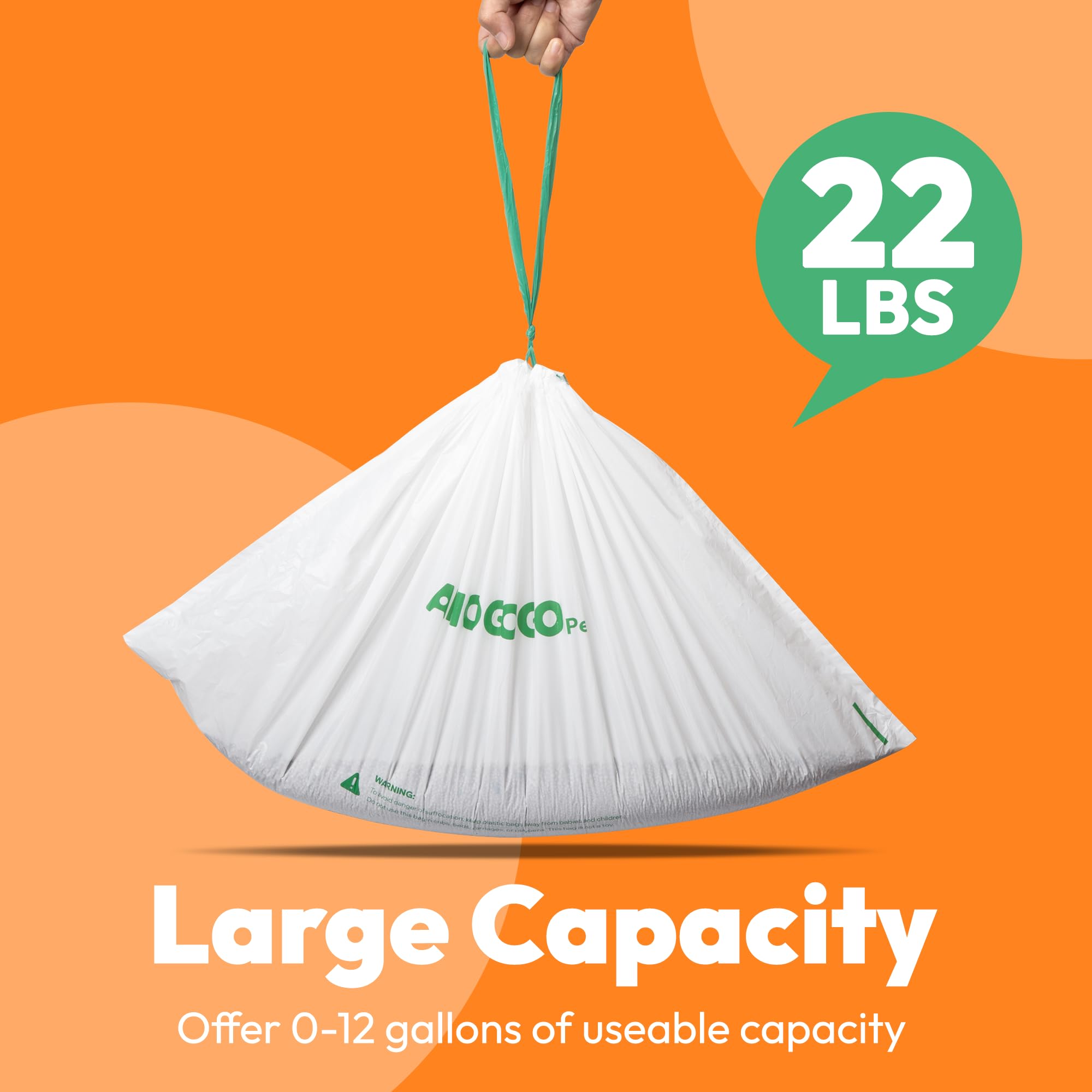 AMOGOGOPET leak-proof HDPE bags prevent spills and odors.