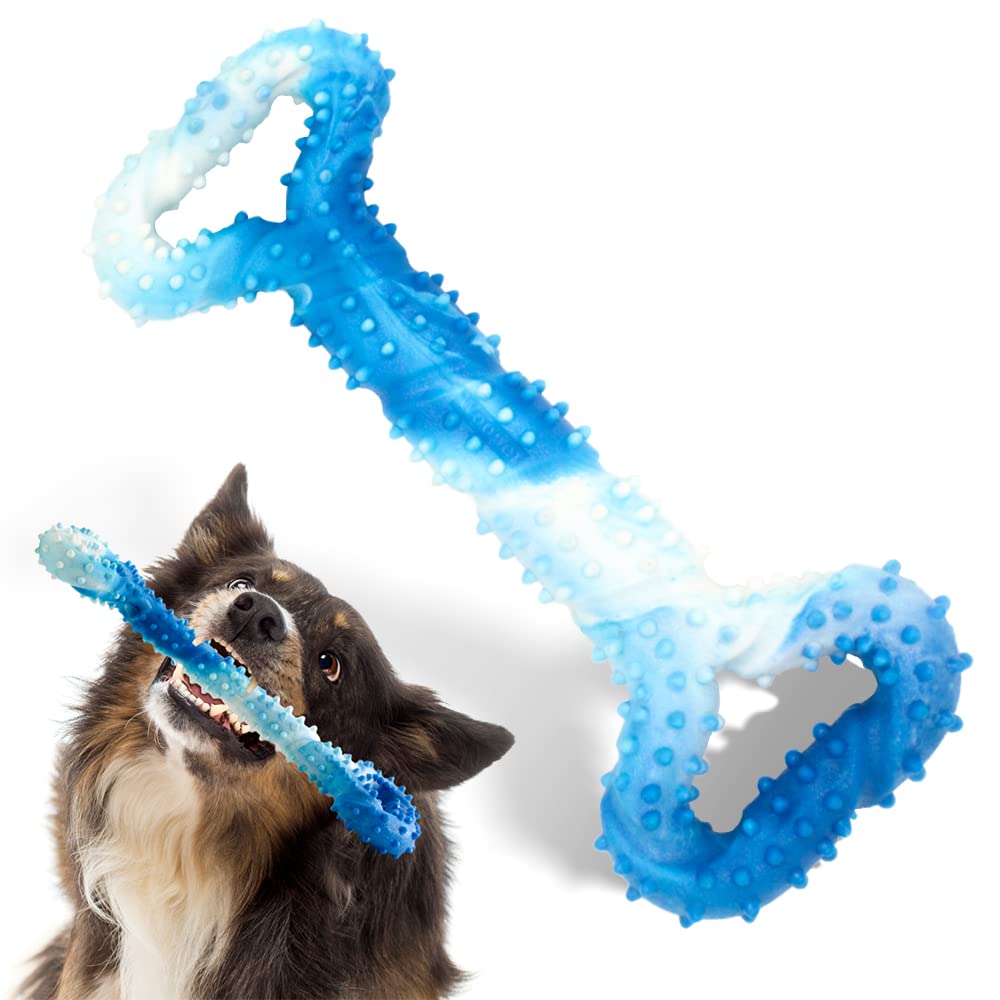 AMOMI PET convex-design dog toy promotes interactive play for aggressive chewers.