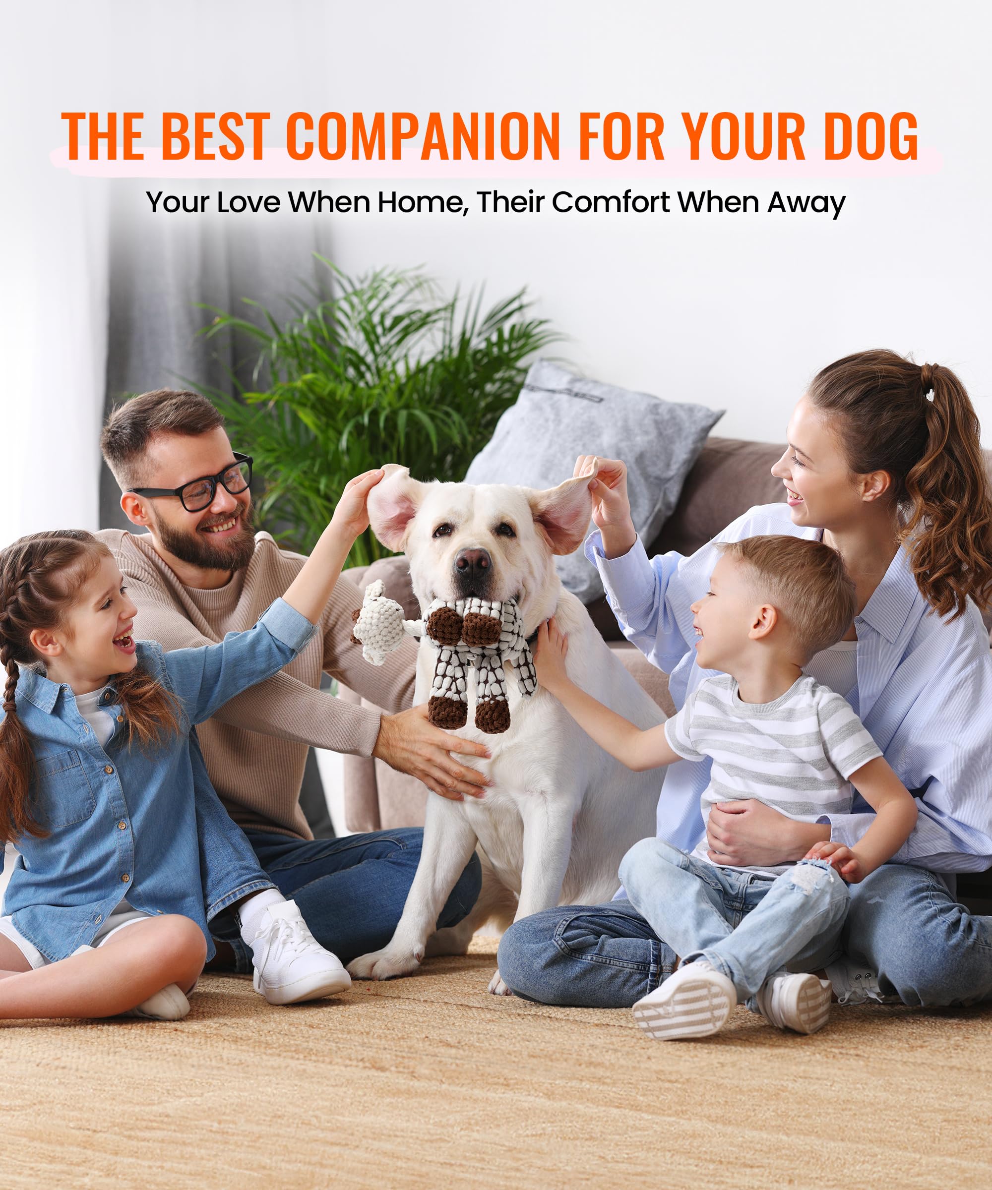 AmorousCat small-dog play-ready plush toy for interactive fun.