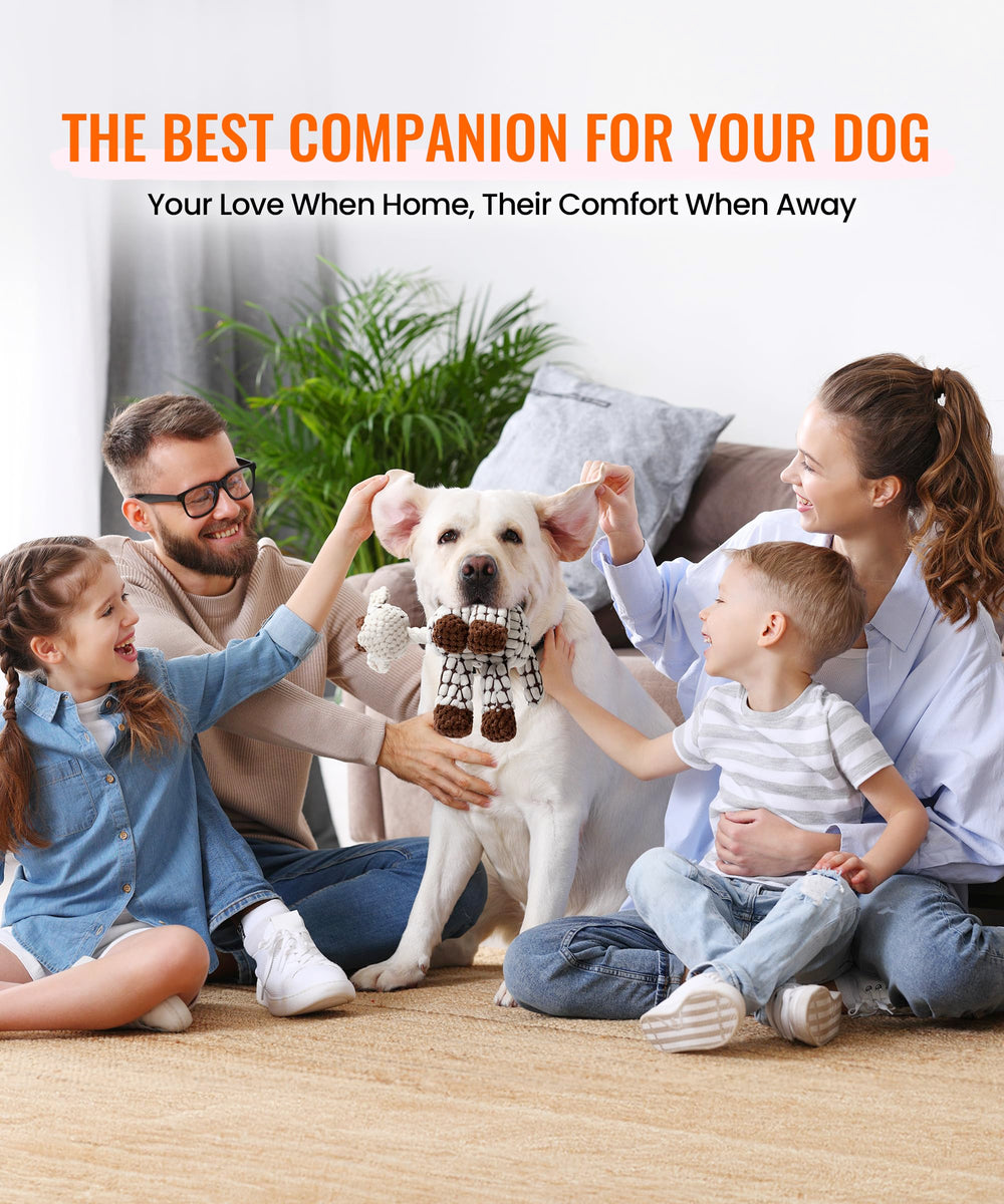 AmorousCat small-dog play-ready plush toy for interactive fun.