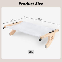 AMOSIJOY cat sill window perch assembly steps showing simple setup.