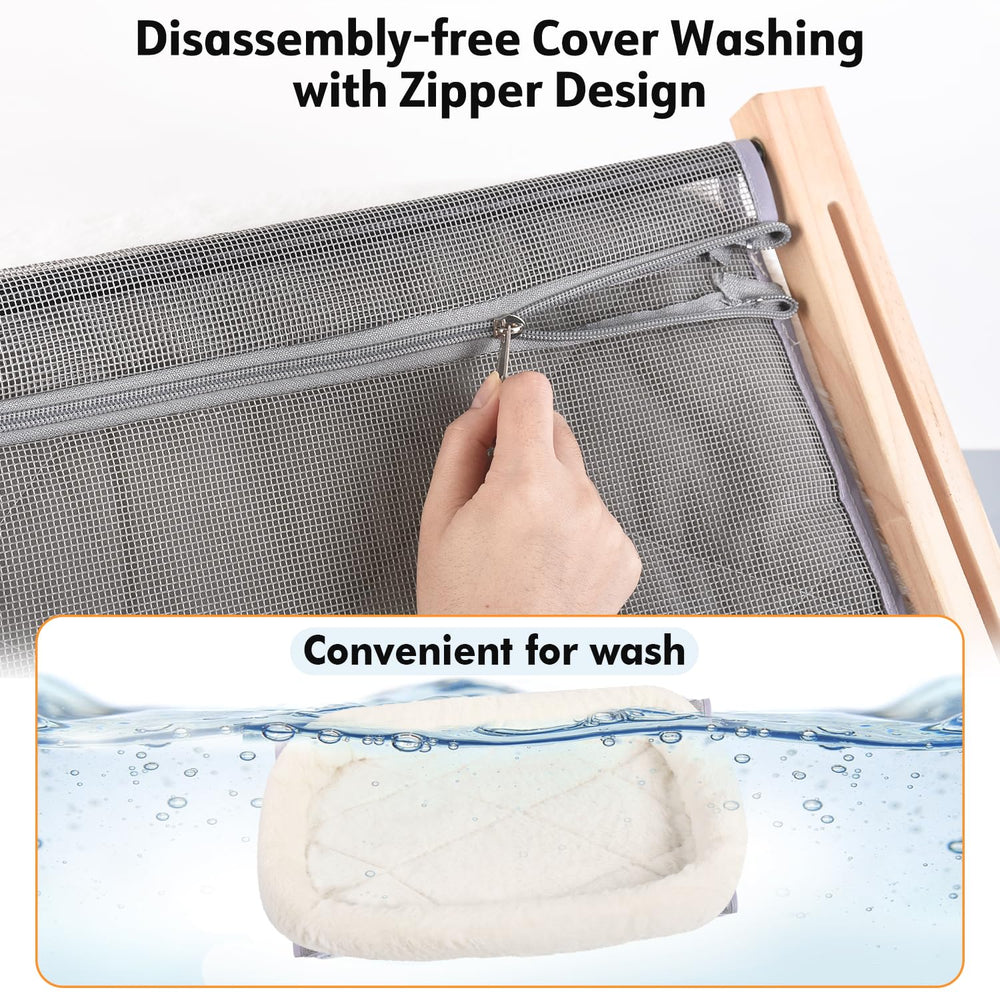 AMOSIJOY window seat cushion cover highlights plush warmth and easy washing after sunlit naps
