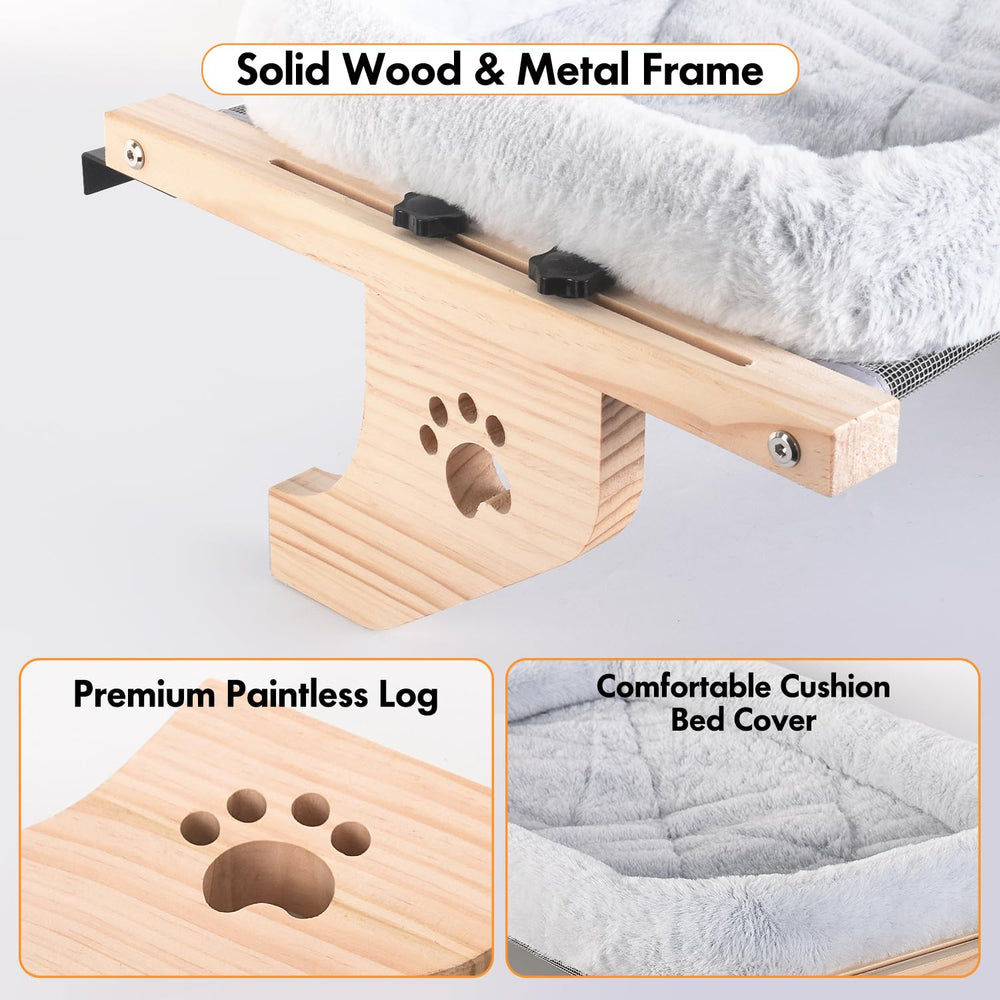 AMOSIJOY large-cat-perch supports up to 40 lbs for bigger felines
