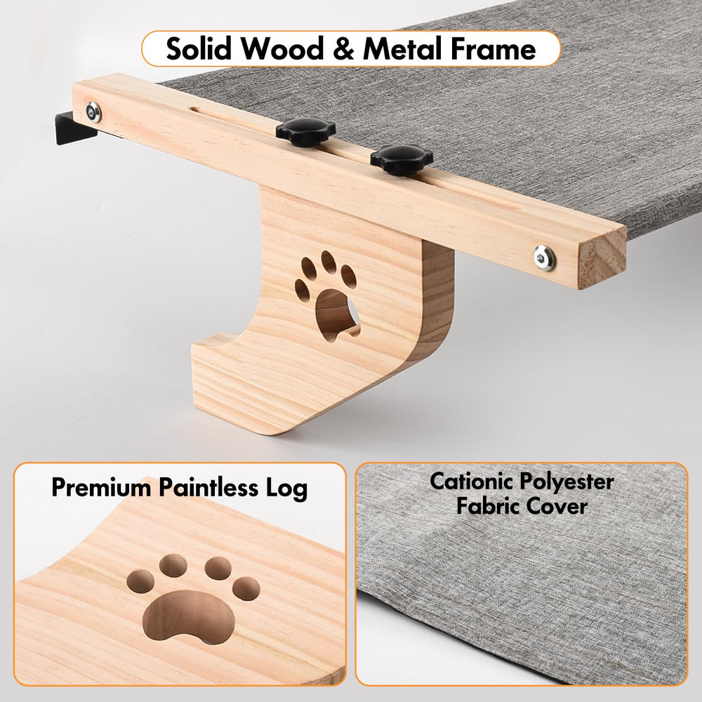 AMOSIJOY cat sill window perch large space ideal for big cats lounging.