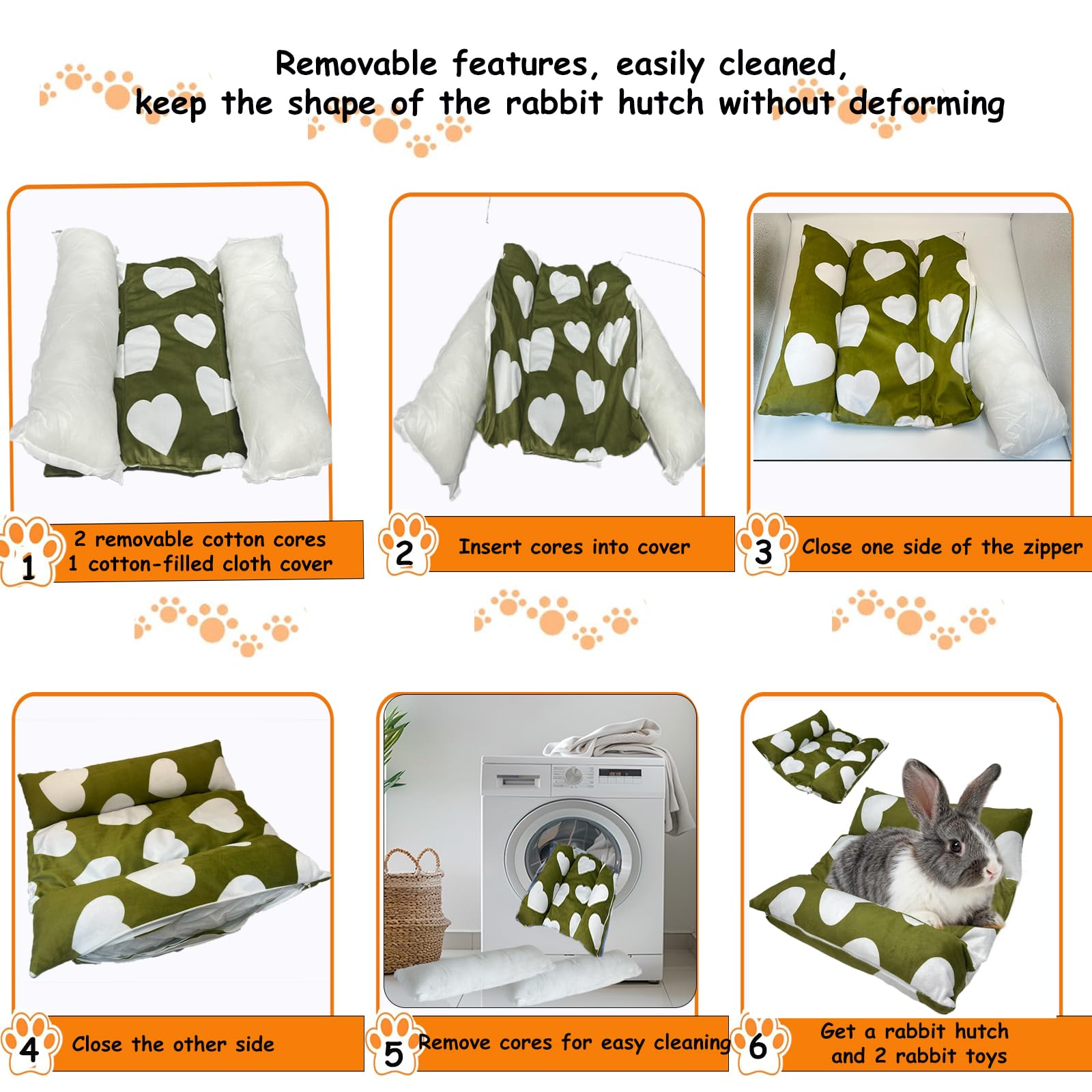 Amremsu Cama conejo soporte articular, amortiguación suave para las articulaciones.