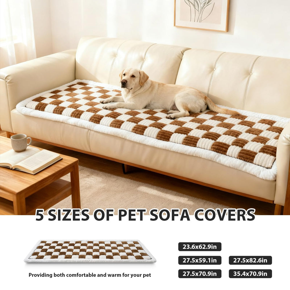 AMTARP dog couch cover anti-slip back stays in place during play