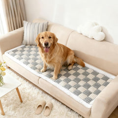 AMTARP Dog Couch Cover soft plush-fabric offers cozy comfort and sofa protection.