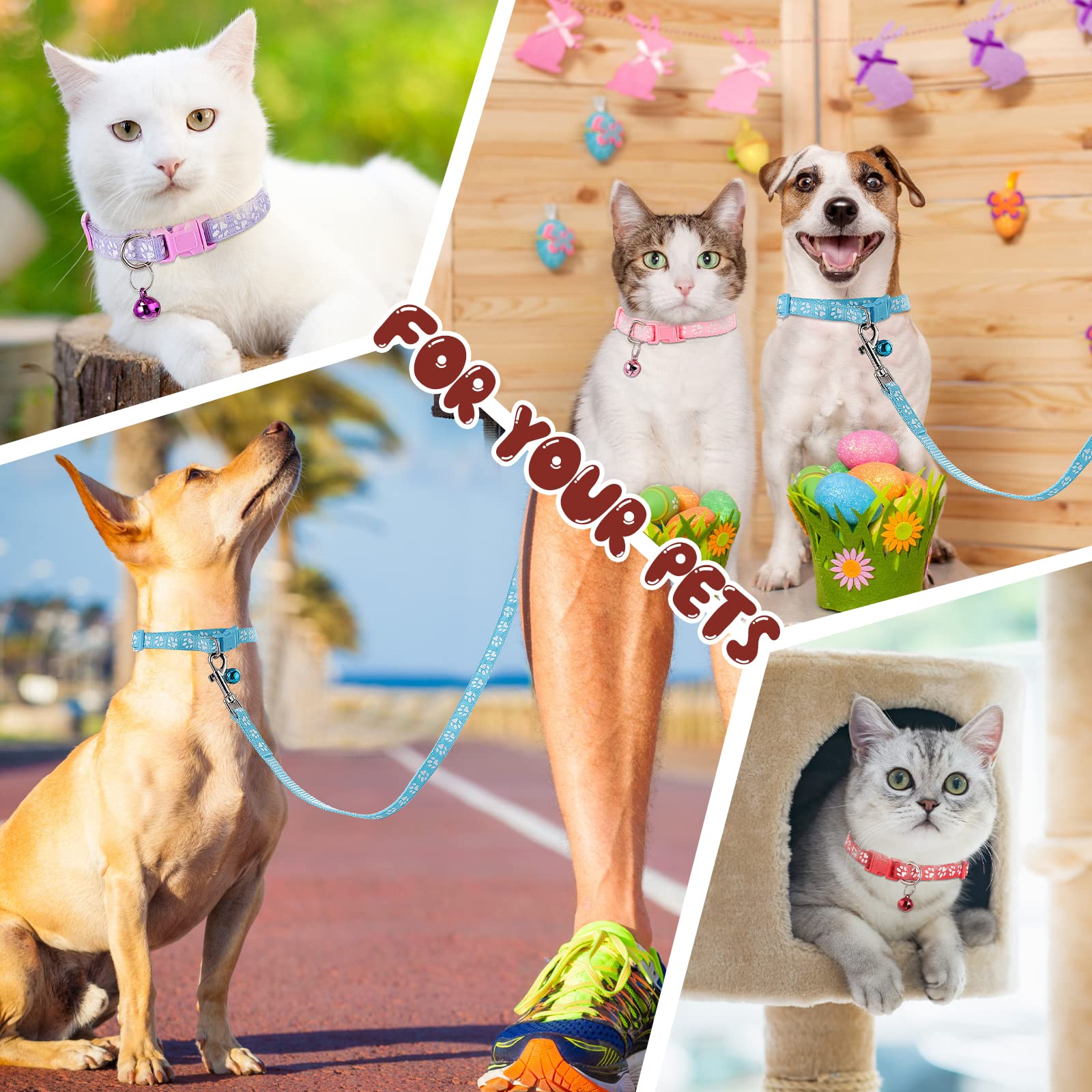 Amylove length-range photo shows 120 cm leashes suitable for walking and light jogging.