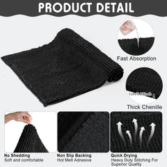 Amylove microfiber chenille texture detail highlights soft absorbent material.
