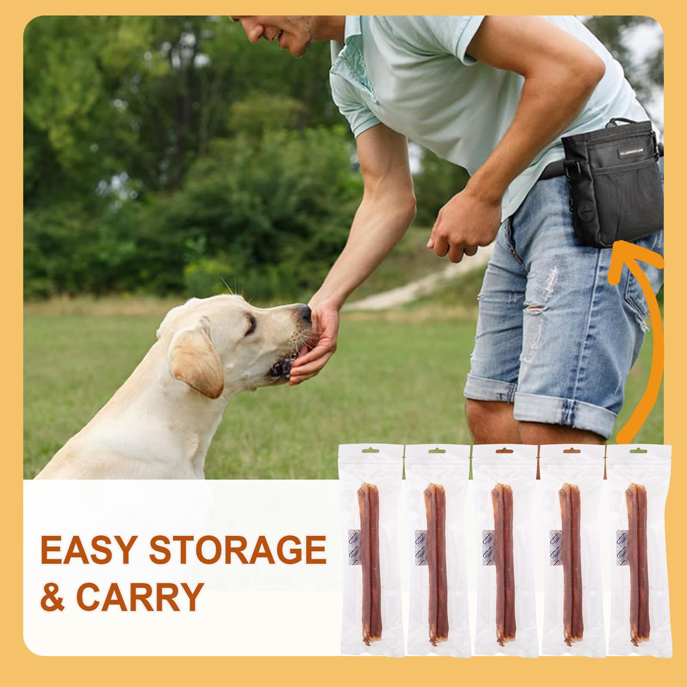 Amzey adult dog 50lbs+ use demonstrates a large dog with a chew reward.