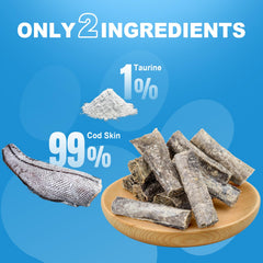 Amzey omega-3 rich dog treats closeup indicating potential coat and skin benefits.