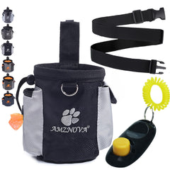 AMZNOVA TreatNow bag showing the side pockets for quick-access treats on walks