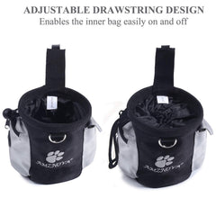AMZNOVA TreatNow external trash bag dispenser attached to the pouch